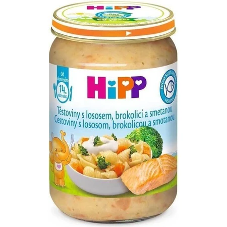 HiPP Паста з лососем, броколі та вершками з Великобританії. 14 місяців 1×250 г, м'ясна закваска для дітей: ціни та характеристики