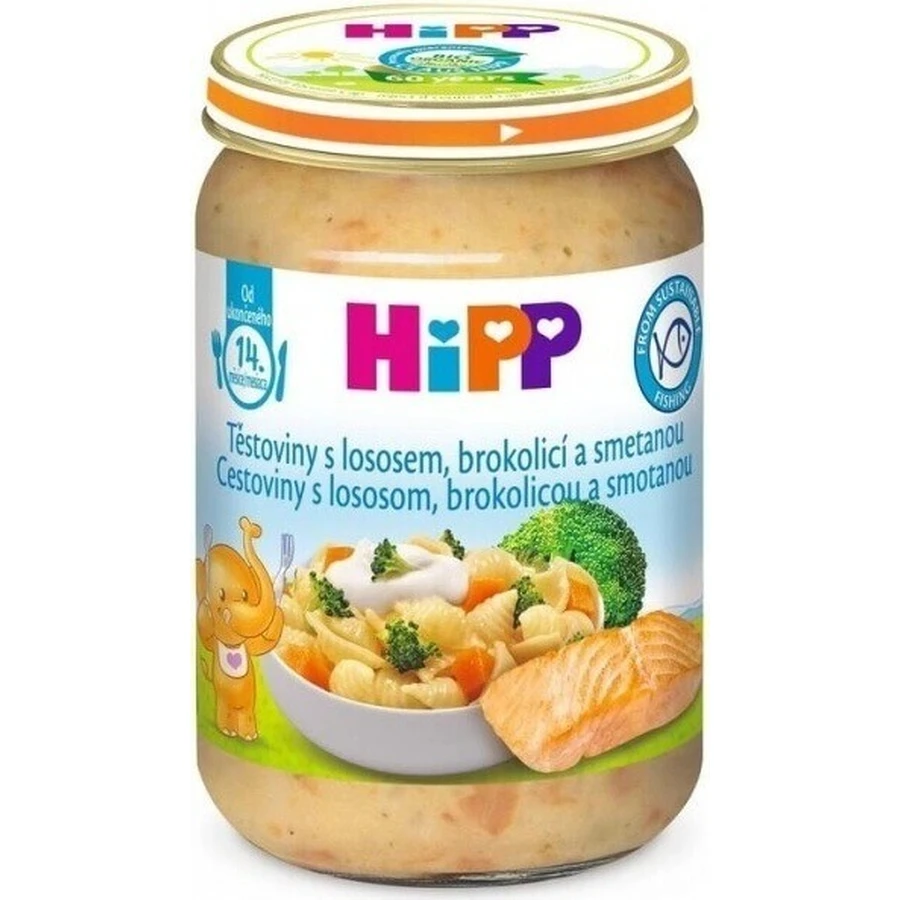 HiPP Паста з лососем, броколі та вершками з Великобританії. 14 місяців 1×250 г, м'ясна закваска для дітей: ціни та характеристики