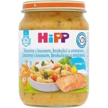 HiPP Паста з лососем, броколі та вершками з Великобританії. 14 місяців 1×250 г, м'ясна закваска для дітей: ціни та характеристики