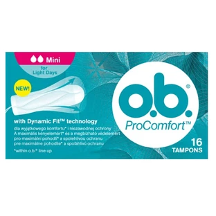 Внутренние впитывающие прокладки OB ProComfort Mini, 16 шт, Johnson&Johnson