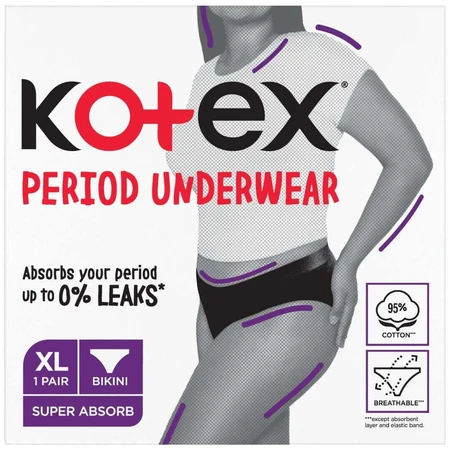 Kotex® Періодична білизна XL: ціни та характеристики
