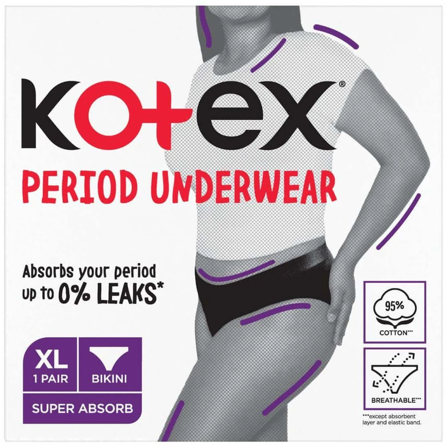 Kotex® Періодична білизна XL: ціни та характеристики