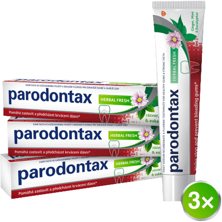 Зубная паста Parodontax Herbal Fresh 3 x 75 мл: цены и характеристики