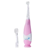Звуковая зубная щетка Brush-Baby BabySonic для детей от 0 до 3 лет Розовая