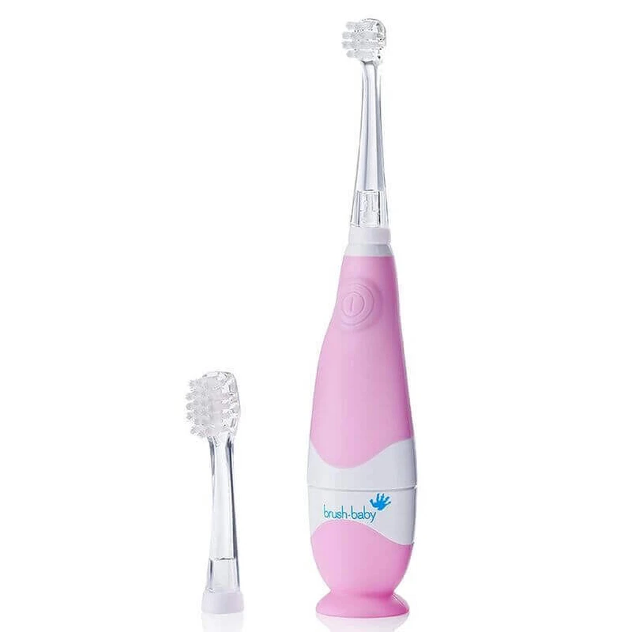 Звуковая зубная щетка Brush-Baby BabySonic для детей от 0 до 3 лет Розовая: цены и характеристики