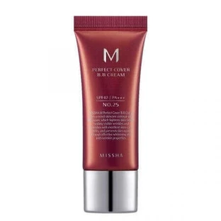 BB-крем M Perfect Cover SPF42/PA+++++, оттенок 25/Теплый беж, 20 мл, Missha