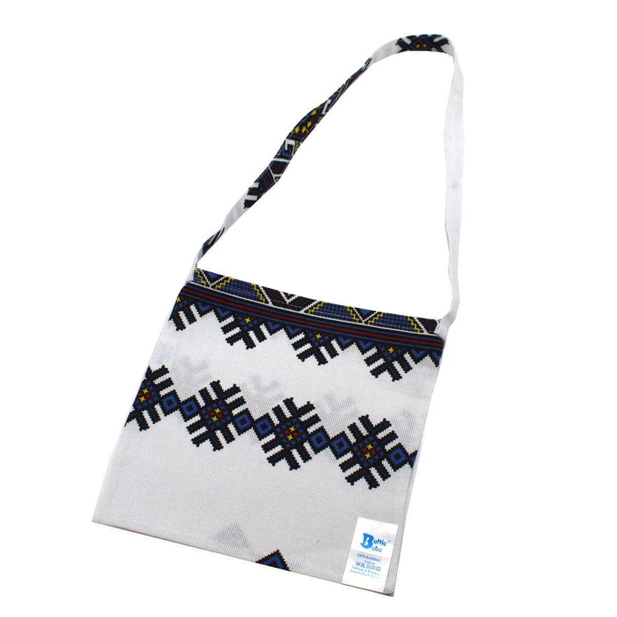 Сумка из хлопка Carol, 22 x 22 см, Steluta белый/синий, Baltic Bebe: цены и характеристики