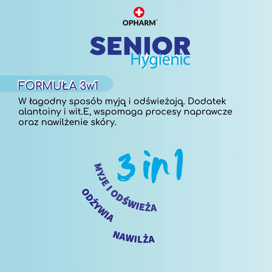 Opharm Senior Hygienic 3в1, вологі серветки, 72 шт.: ціни та характеристики