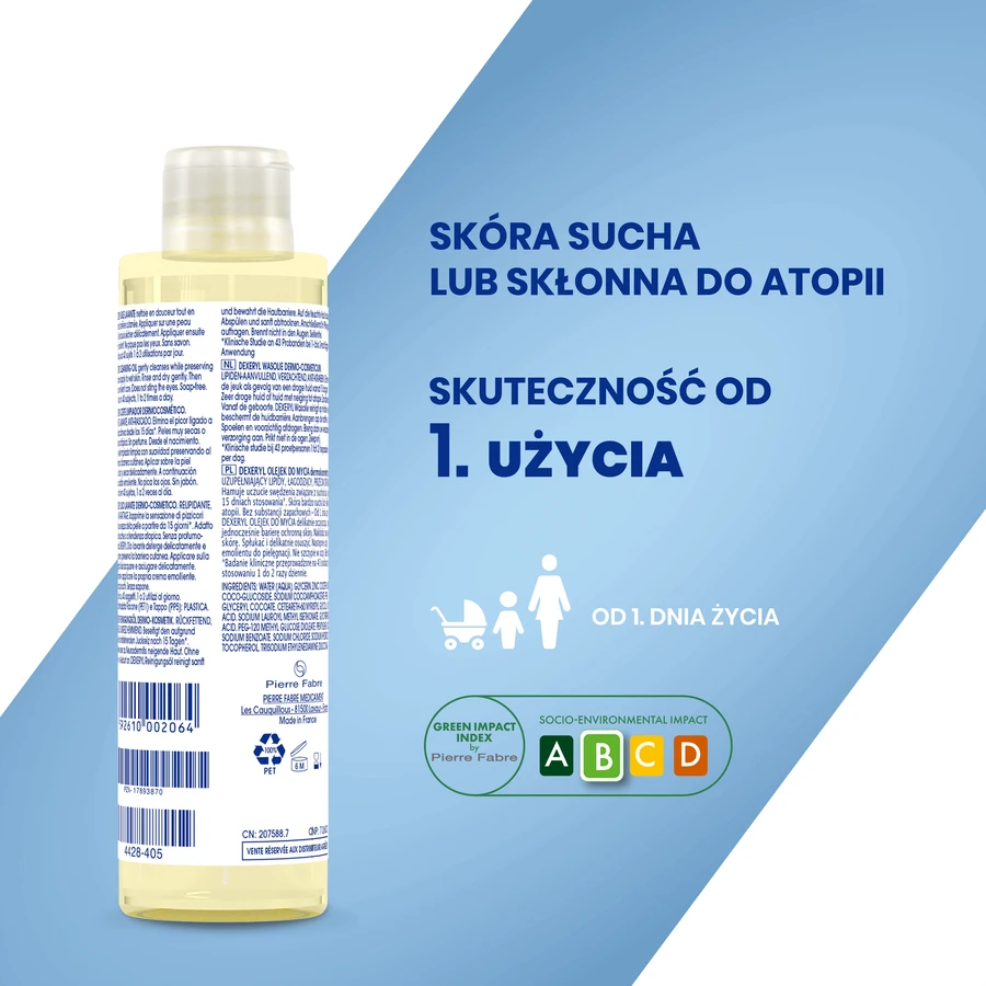 Очищуюча олія Dexeryl, 200 мл: ціни та характеристики