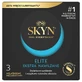 Презервативи Unimil Skyn Elite Extra Lubricated, нелатексні, з додатковим змащенням, 3 шт.