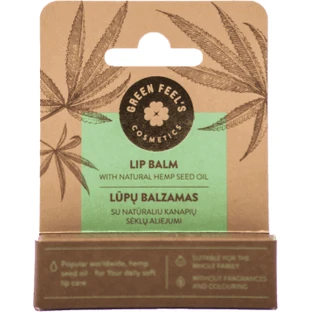 Бальзам для губ GREEN FEEL'S Hemp oil с конопляным маслом, 5 г