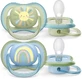 Philips Avent Ультра повітряна соска-пустушка 0-6м для хлопчиків (Веселка) 2 шт.