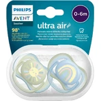 Philips Avent Ультра повітряна соска-пустушка 0-6м для хлопчиків (Веселка) 2 шт.: ціни та характеристики