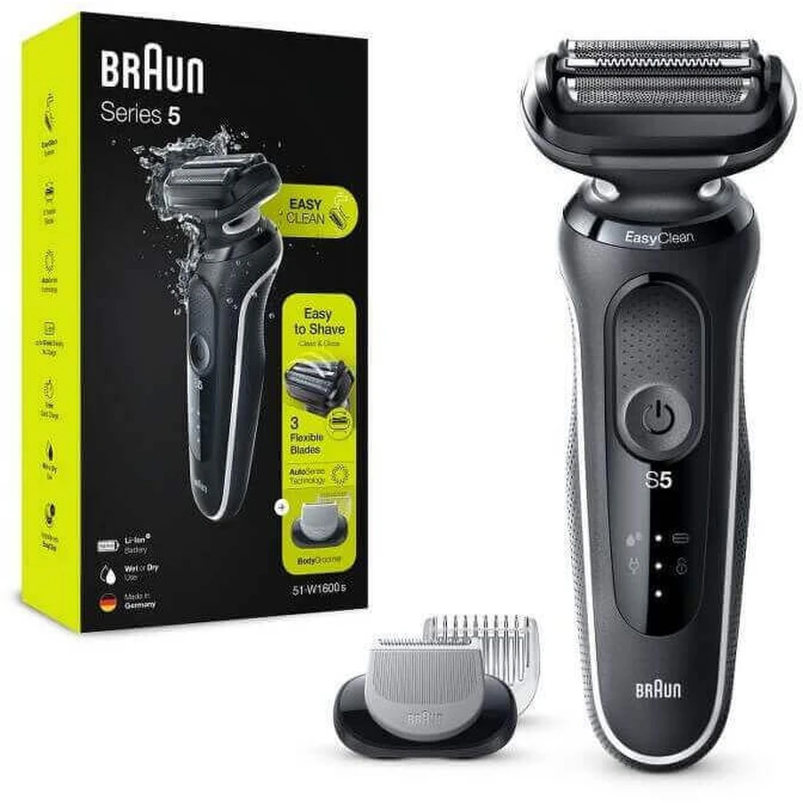 Braun Series 5 51-W1600s, Електробритва біла: ціни та характеристики