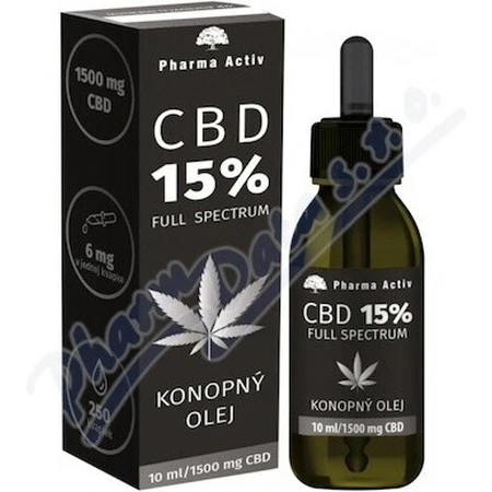 Pharma Activ CBD 15% Full Spectrum HEMP OIL 1×10 мл, конопляна олія: ціни та характеристики