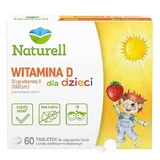 Витамин D для детей 1000 МЕ Naturell Vitamina D dla dzieci, со вкусом ванили и клубники, 60 жевательных таблеток