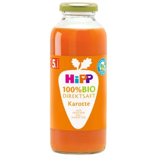 HiPP Сок 100% Bio, морковный, прямого отжима, после 5 месяцев, 200 мл КОНТАМИНИРОВАННАЯ УПАКОВКА