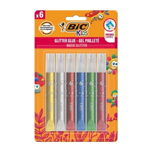 Дитячі блискучі наклейки, 3 роки+, 6 шт, BIC
