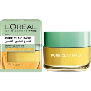 Маска для обличчя, Loreal, Чиста глина, екстракт лимона, 50 мл
