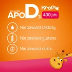 Витамин D3 400 МО ApoD3 для детей с рождения, капли, 10 мл: цены и характеристики