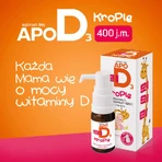 Витамин D3 400 МО ApoD3 для детей с рождения, капли, 10 мл: цены и характеристики