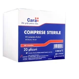 Стерильные компрессы 10x10 см, Cara, 20 пакетиков/коробка, Labormed