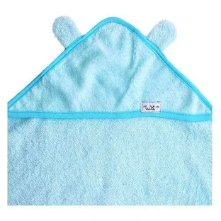 Рушник з капюшоном та вушками для немовлят, 100x100 см, синій, Tuxi Brands