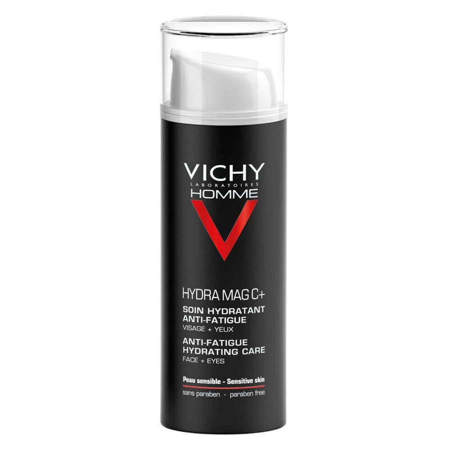 Крем для лица и зоны вокруг глаз Vichy Homme Hydra Mag C, увлажняющий, 50 мл: цены и характеристики
