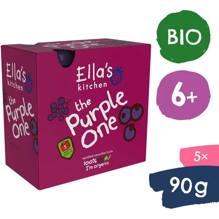 Ella's Kitchen BIO Purple One фруктовое пюре с черной смородиной 5 х 90 г: цены и характеристики