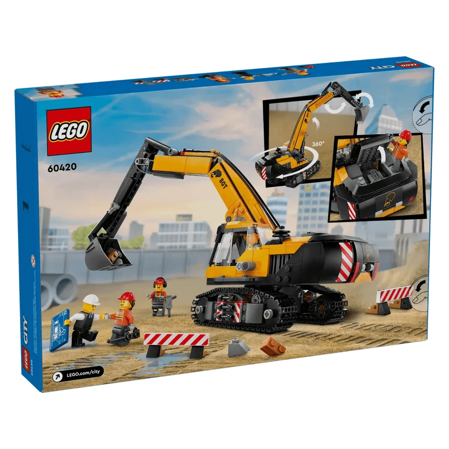 Міський жовтий будівельний екскаватор, 8+ років, 60420, Lego: ціни та характеристики