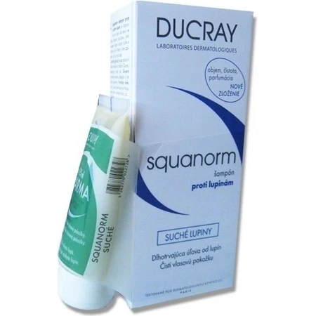 DUCRAY SQUANORM - PELLICULES SÉCHES 1×200 мл, ампулы против сухой перхоти: цены и характеристики