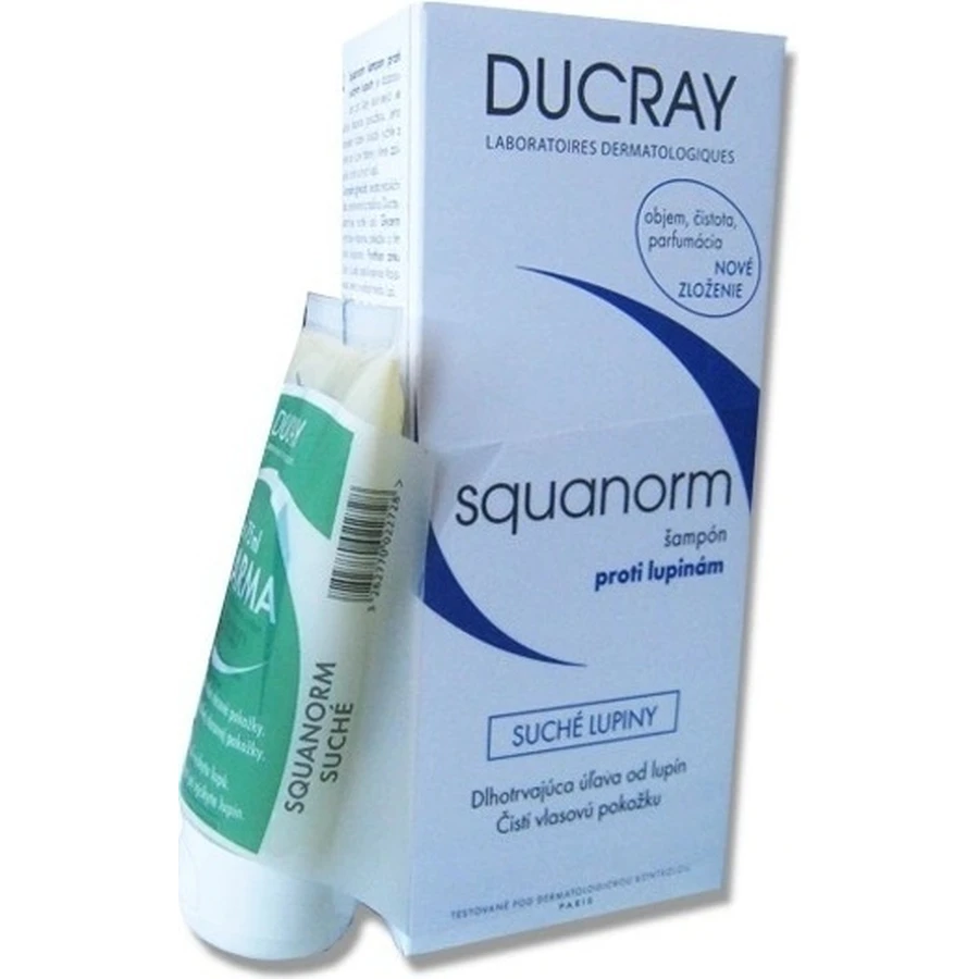 DUCRAY SQUANORM - PELLICULES SÉCHES 1×200 мл, ампулы против сухой перхоти: цены и характеристики