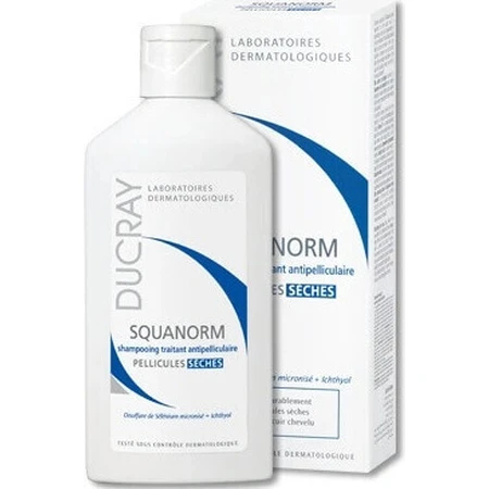 DUCRAY SQUANORM - PELLICULES SÉCHES 1×200 мл, ампулы против сухой перхоти: цены и характеристики