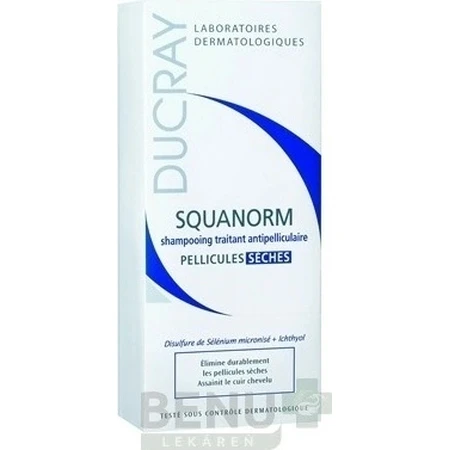 DUCRAY SQUANORM - PELLICULES SÉCHES 1×200 мл, ампулы против сухой перхоти: цены и характеристики
