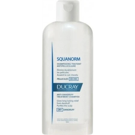 DUCRAY SQUANORM - PELLICULES SÉCHES 1×200 мл, ампулы против сухой перхоти: цены и характеристики