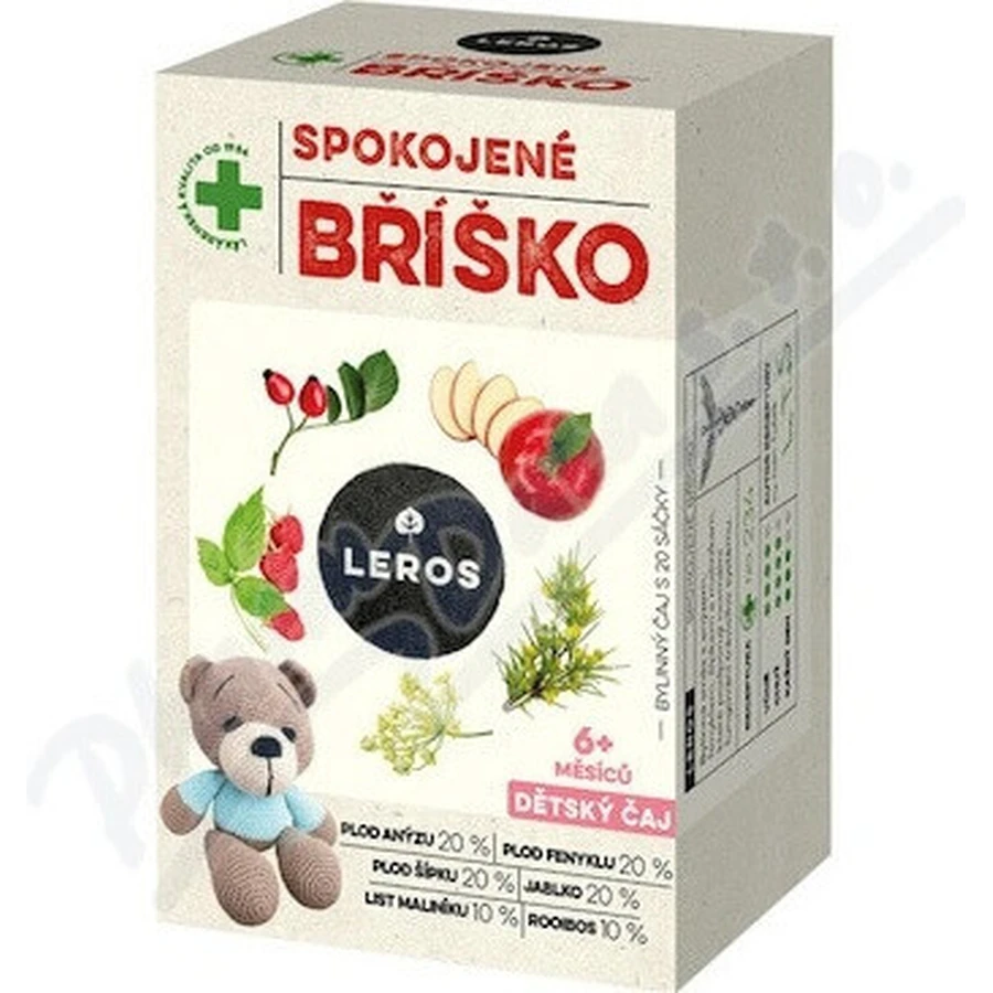 LEROS CHILDREN'S TEA SOOTHY BELLY 20×2 г, дитячий трав'яний чай для заспокоєння шлунку: ціни та характеристики