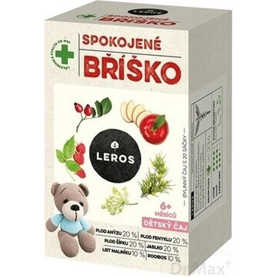 LEROS CHILDREN'S TEA SOOTHY BELLY 20×2 г, дитячий трав'яний чай для заспокоєння шлунку: ціни та характеристики