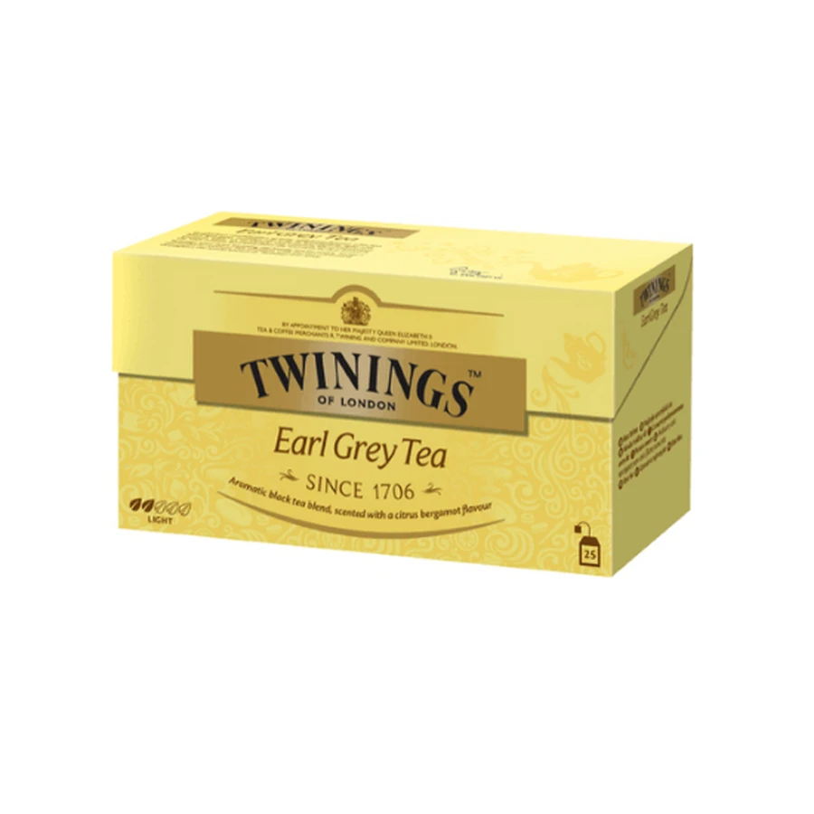 Черный чай "Эрл Грей", 25 пакетиков, Twinings: цены и характеристики