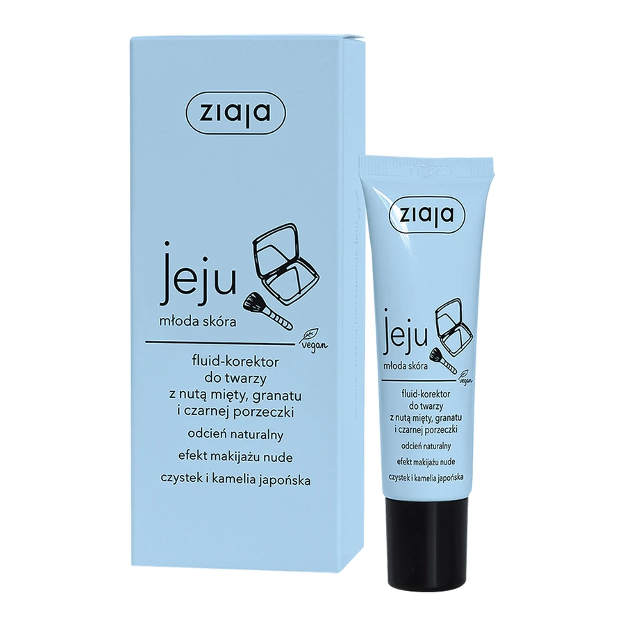 Ziaja Jeju Флюїд-коректор для обличчя з гранатом і чорною смородиною Mythos Natural Shade, 30 мл: ціни та характеристики
