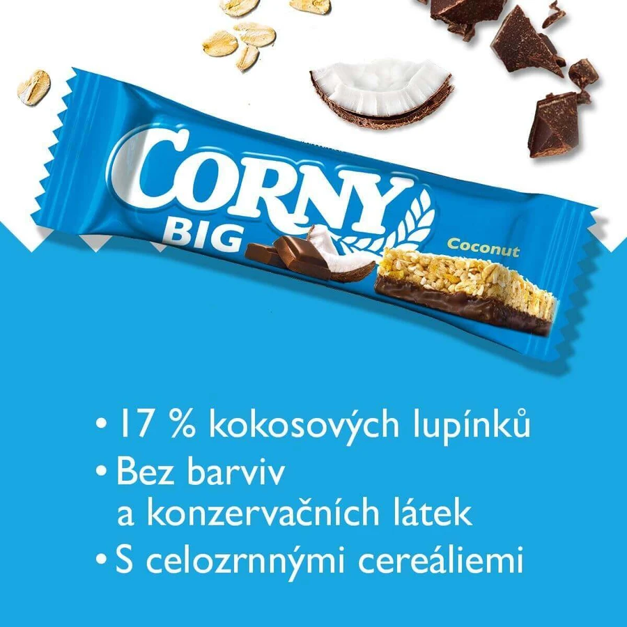 Corny BIG злаковий батончик кокосово-шоколадний 50 г: ціни та характеристики