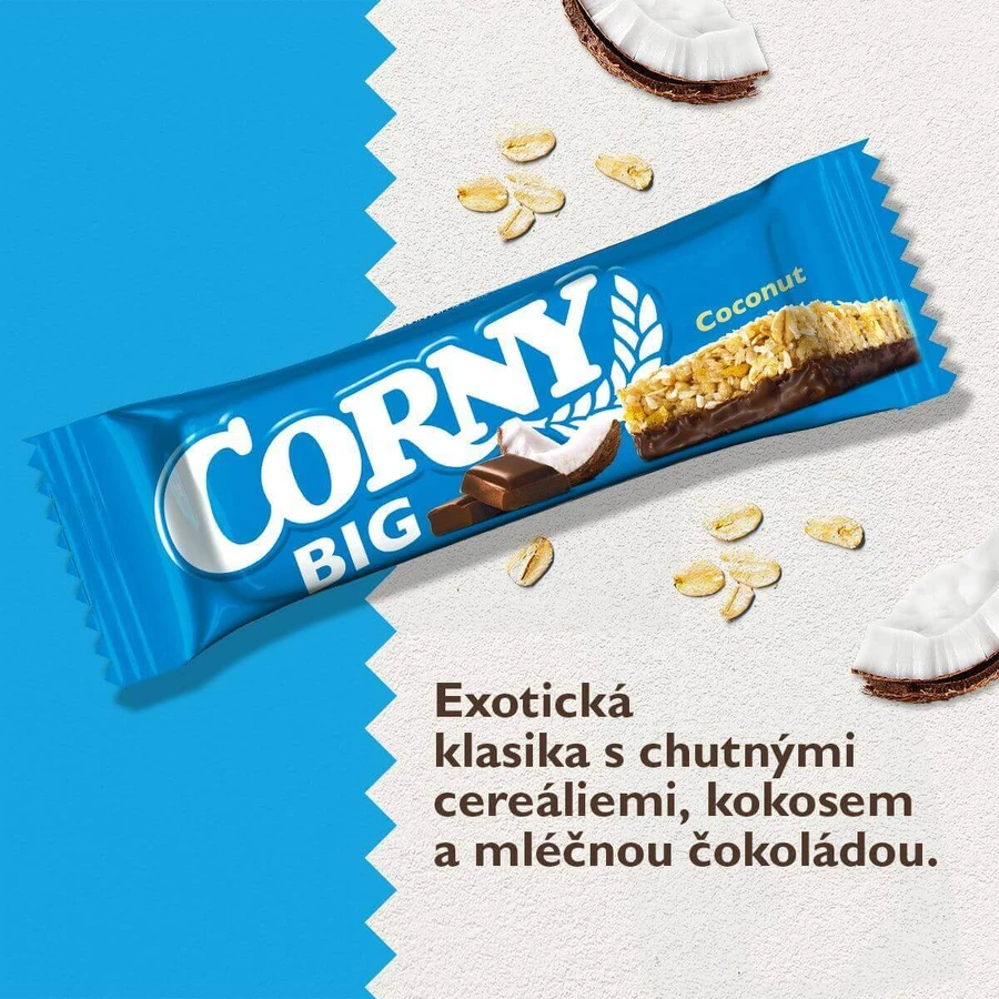 Corny BIG злаковий батончик кокосово-шоколадний 50 г: ціни та характеристики