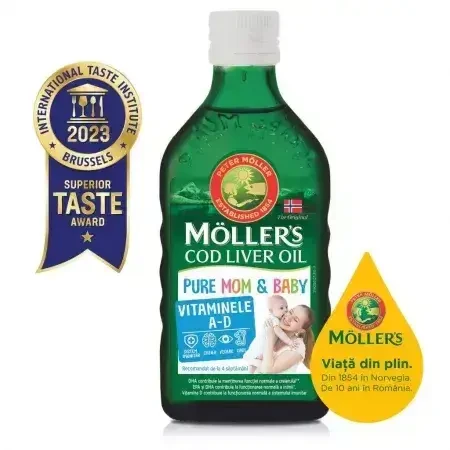 Риб'ячий жир Möller's Pure Mom & Baby, 250 мл: ціни та характеристики
