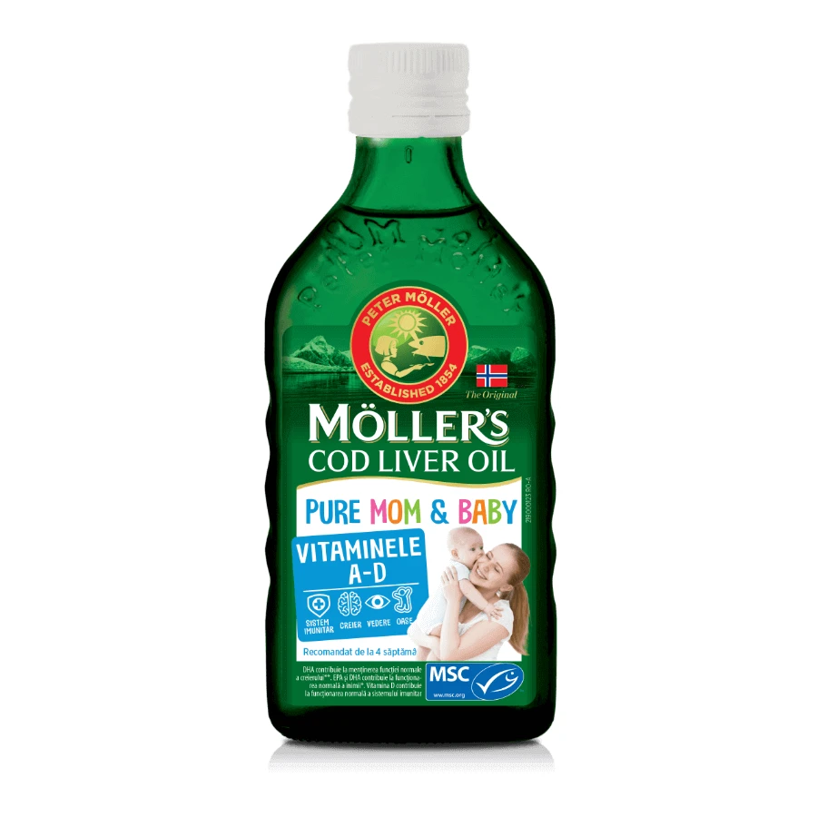 Риб'ячий жир Möller's Pure Mom & Baby, 250 мл: ціни та характеристики