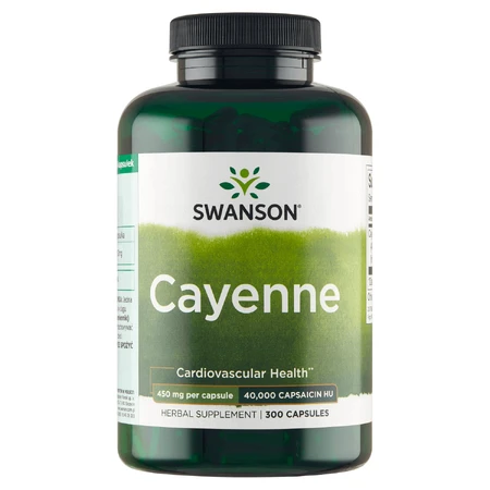 Swanson Cayenne, кайенский перец 450 мг, 300 капсул: цены и характеристики