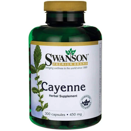 Swanson Cayenne, кайенский перец 450 мг, 300 капсул: цены и характеристики