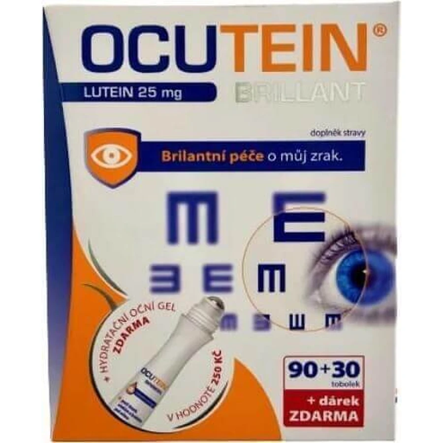 OCUTEIN BRILLANT Лютеїн 25 мг - набір DA VINCI 1×1, дієтична добавка 120 капсул + подарунок: ціни та характеристики