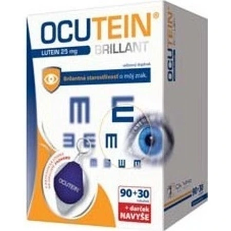 OCUTEIN BRILLANT Лютеїн 25 мг - набір DA VINCI 1×1, дієтична добавка 120 капсул + подарунок: ціни та характеристики