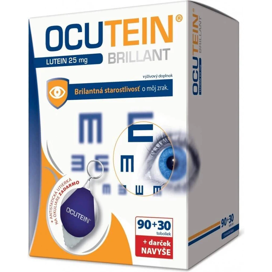 OCUTEIN BRILLANT Лютеїн 25 мг - набір DA VINCI 1×1, дієтична добавка 120 капсул + подарунок: ціни та характеристики