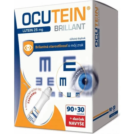 OCUTEIN BRILLANT Лютеїн 25 мг - набір DA VINCI 1×1, дієтична добавка 120 капсул + подарунок: ціни та характеристики