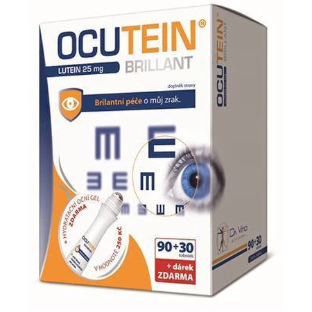 OCUTEIN BRILLANT Лютеїн 25 мг - набір DA VINCI 1×1, дієтична добавка 120 капсул + подарунок: ціни та характеристики